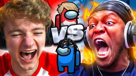 KSI vs TOMMYINNIT FIGHT ON AMONG US