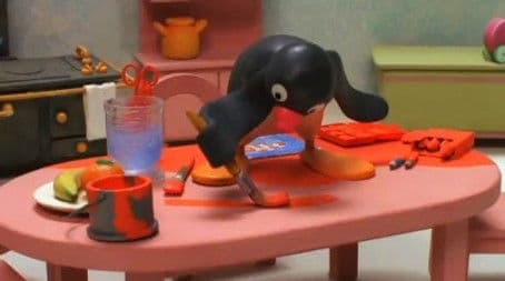 Pingu and the Paint