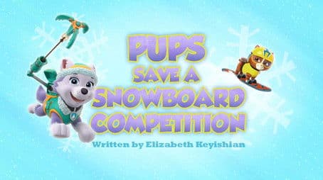 Pups Save a Snowboard Competition