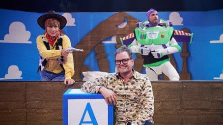 Nick Frost, Phil Wang and Roisin Conaty