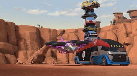 Rescue Wheels: Pups Save the Teetering Tower