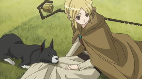 Wolf and a Group of Youngsters