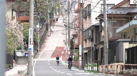Journeys Up and Down a Steep Road in Tokyo