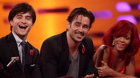Colin Farrell, Daniel Radcliffe, Rhod Gilbert, Rihanna