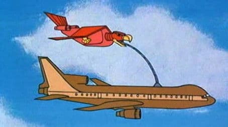 The Blue Falcon vs. the Red Vulture